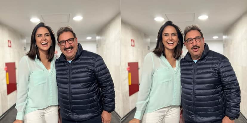 Carla Cecato surge ao lado de Ratinho e questiona seus seguidores sobre a conversa com o apresentador (Reprodução: Instagram) Carla Cecato surge ao lado de Ratinho e questiona seus seguidores sobre a conversa com o apresentador (Reprodução: Instagram)