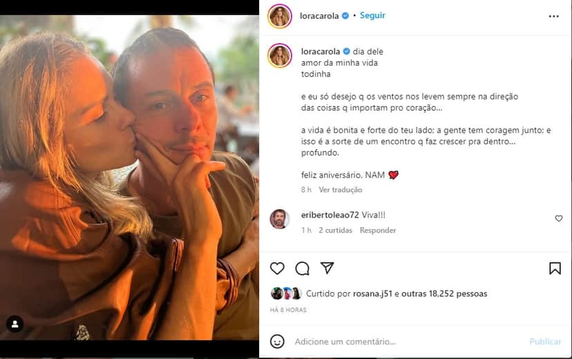 Carolina Dieckmann se declara ao marido em textão avassalador - Foto: Reprodução Carolina Dieckmann se declara ao marido em textão avassalador - Foto: Reprodução