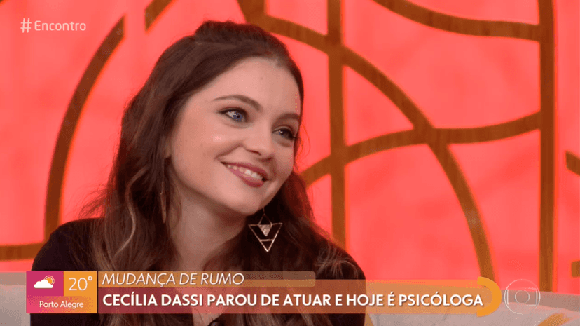 Cecília Dassi deixou a carreira de atriz e hoje, é psicóloga (Foto: Reprodução) Cecília Dassi deixou a carreira de atriz e hoje, é psicóloga (Foto: Reprodução)