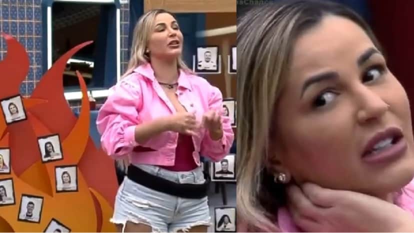 Em dinâmica da Hora do Faro, Deolane Bezerra 'queima' Deborah e ataca rival Em dinâmica da Hora do Faro, Deolane Bezerra 'queima' Deborah e ataca rival