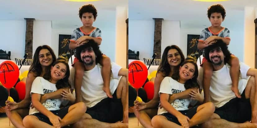 Dira Paes ao lado do Marido, Pablo Baião, e dos dois filhos - Foto: Reprodução Dira Paes ao lado do Marido, Pablo Baião, e dos dois filhos - Foto: Reprodução