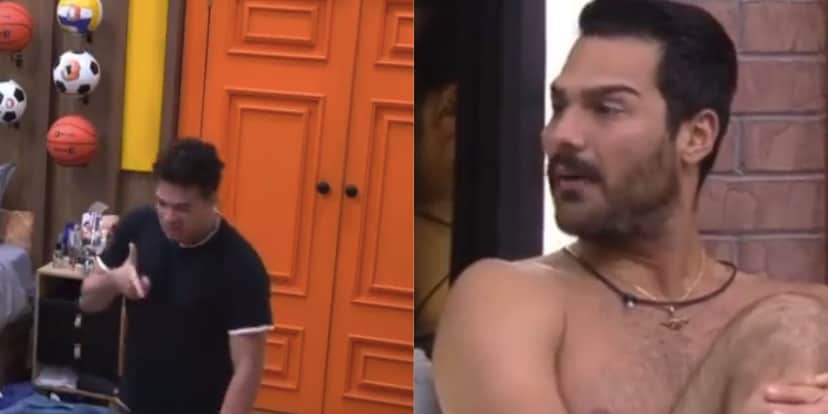Lucas Santos faz gesto de arma e ameaça Shayan (Reprodução) Lucas Santos faz gesto de arma e ameaça Shayan (Reprodução)