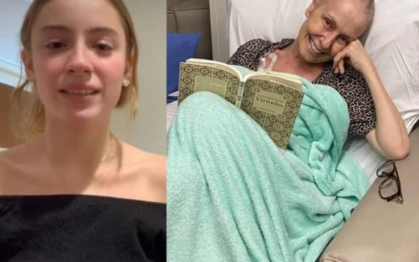 Júlia surgiu aos prantos pedindo orações pela saúde de sua mãe que luta contra câncer (Foto: Reprodução) Júlia surgiu aos prantos pedindo orações pela saúde de sua mãe que luta contra câncer (Foto: Reprodução)