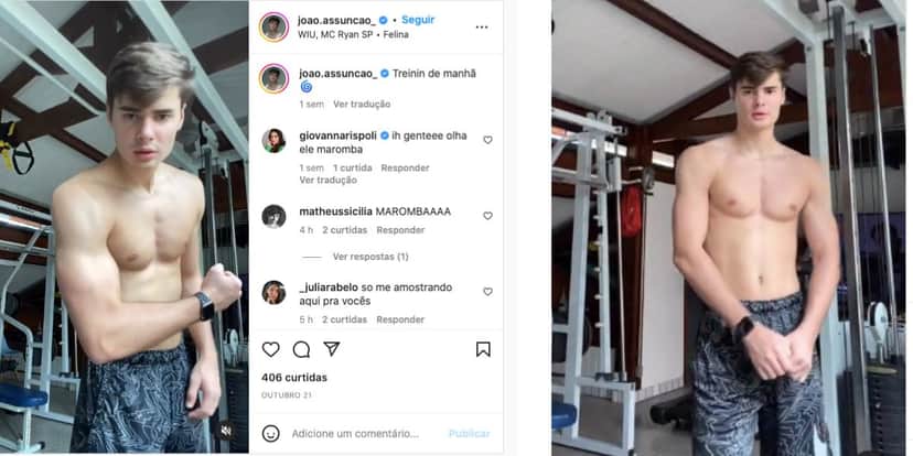 João Assunção deixa fãs eufóricos com postagem (Reprodução) João Assunção deixa fãs eufóricos com postagem (Reprodução)