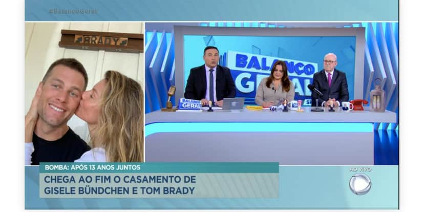 Reinaldo Gottino fala sobre separação de Gisele (Reprodução) Reinaldo Gottino fala sobre separação de Gisele (Reprodução)