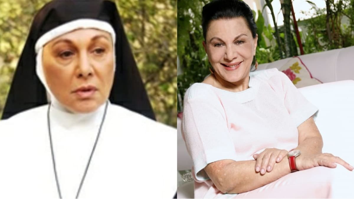 A atriz Marly Bueno em Paginas da Vida e em foto de divulgação A atriz Marly Bueno em Paginas da Vida e em foto de divulgação