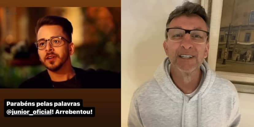 Neto elogia as palavras de Junior Lima em desabafo contra o governo de Jair Bolsonaro (Reprodução: Instagram) Neto elogia as palavras de Junior Lima em desabafo contra o governo de Jair Bolsonaro (Reprodução: Instagram)