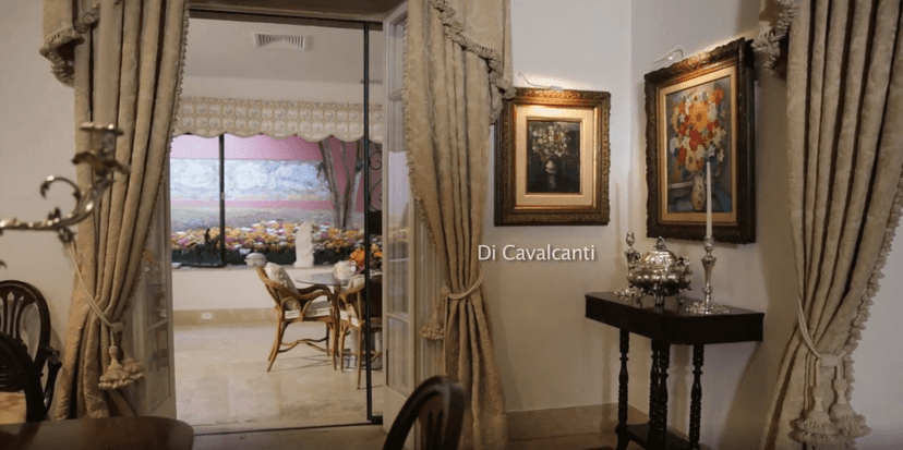 Como mencionado anteriormente, a casa é repleta de obras de arte, como esse quadro de Di Cavalcanti (Foto Reprodução/Internet) Como mencionado anteriormente, a casa é repleta de obras de arte, como esse quadro de Di Cavalcanti (Foto Reprodução/Internet)