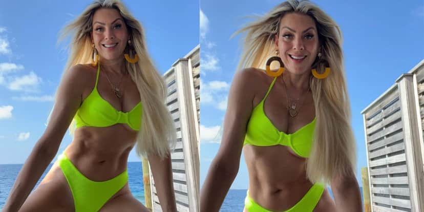 Renata Fan costuma tirar fotos de biquíni, aumentando o clima com seus seguidores (Reprodução: Instagram) Renata Fan costuma tirar fotos de biquíni, aumentando o clima com seus seguidores (Reprodução: Instagram)