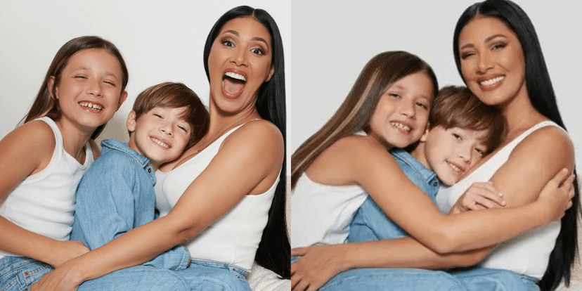 Giovanna e Pawel, filhos da cantora com seu ex-marido, Vicente Escrig Giovanna e Pawel, filhos da cantora com seu ex-marido, Vicente Escrig