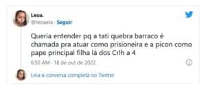Público comentou escalação de Tati Quebra Barraco na novela das nove da Globo (Foto: Reprodução / Twitter) Público comentou escalação de Tati Quebra Barraco na novela das nove da Globo (Foto: Reprodução / Twitter)