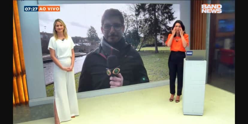 Apresentadora da Band se despediu ao vivo de jornal e repórter se manifestou Apresentadora da Band se despediu ao vivo de jornal e repórter se manifestou