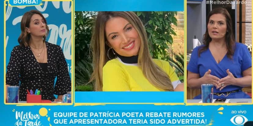 Catia Fonseca comenta no Melhor da Tarde sobre notícia envolvendo Patrícia Poeta Catia Fonseca comenta no Melhor da Tarde sobre notícia envolvendo Patrícia Poeta