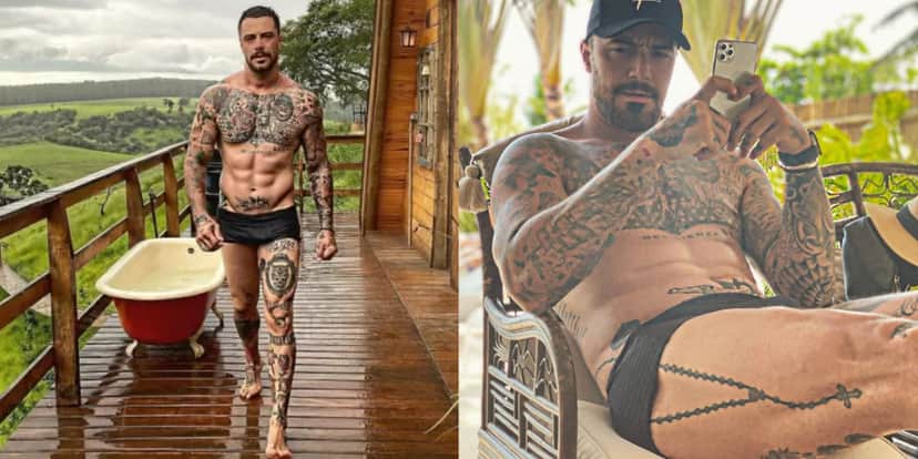 Felipe Titto se destaca pelo corpo musculoso (Foto: Reprodução/Instagram) Felipe Titto se destaca pelo corpo musculoso (Foto: Reprodução/Instagram)