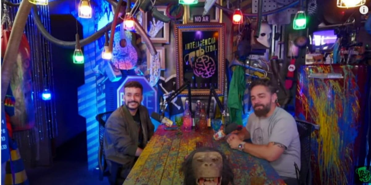 Fefito contou que pegou galã da TV no podcast "Inteligência Ltda." (Foto: Reprodução/YouTube) Fefito contou que pegou galã da TV no podcast "Inteligência Ltda." (Foto: Reprodução/YouTube)