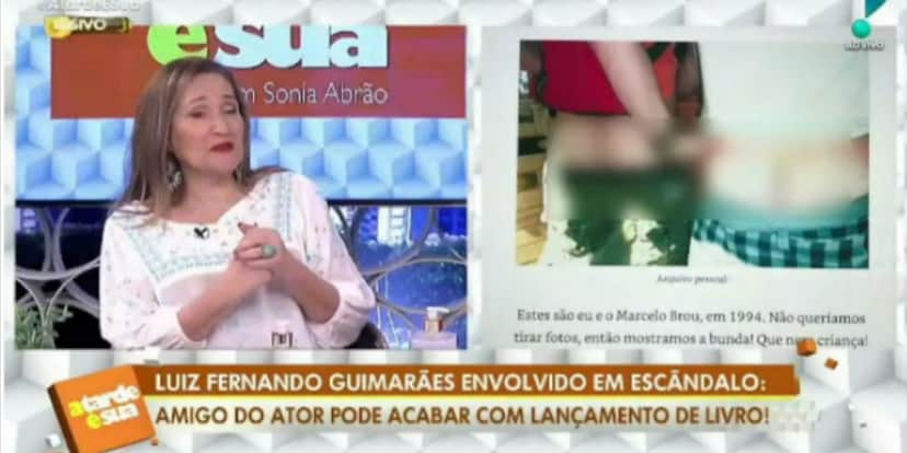 "A Tarde é Sua" revelou que ator processou Luiz Fernando Guimarães (Foto: Reprodução/RedeTV!) "A Tarde é Sua" revelou que ator processou Luiz Fernando Guimarães (Foto: Reprodução/RedeTV!)