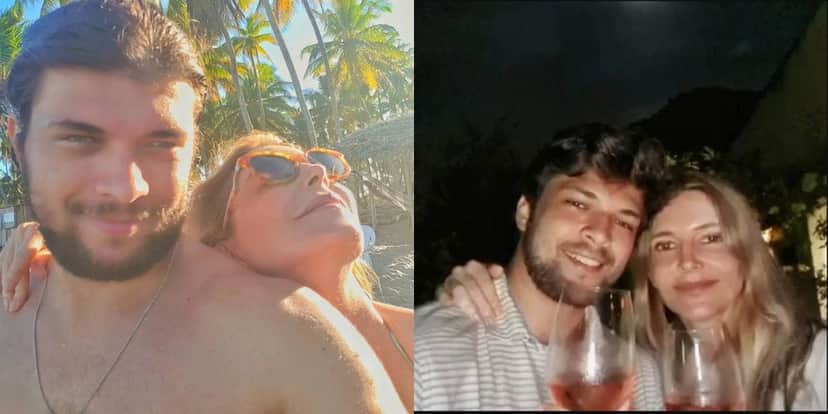 Maria Padilha e seu marido Brenno Maria Padilha e seu marido Brenno
