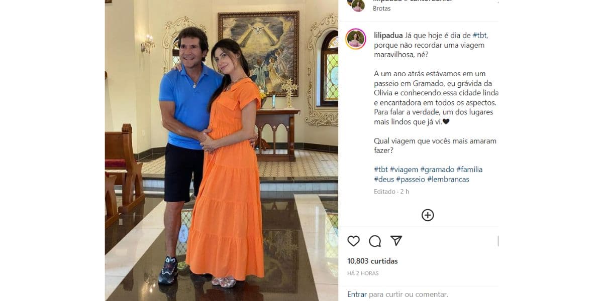 O cantor Daniel e a esposa Aline de Pádua O cantor Daniel e a esposa Aline de Pádua