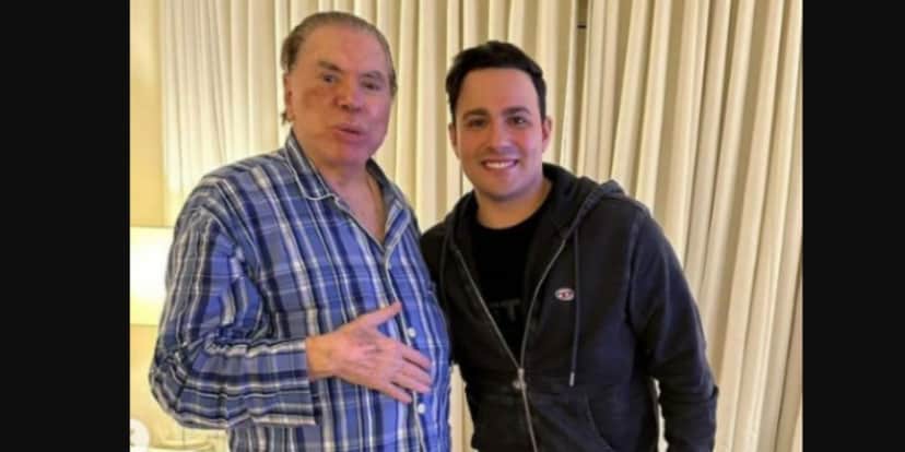 Silvio Santos e Gustavo Moura Silvio Santos e Gustavo Moura