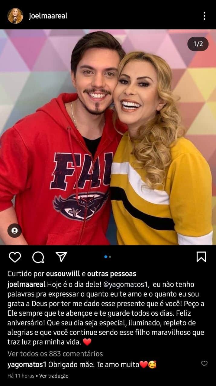 Publicação de Joelma (Foto: Divulgação) Publicação de Joelma (Foto: Divulgação)