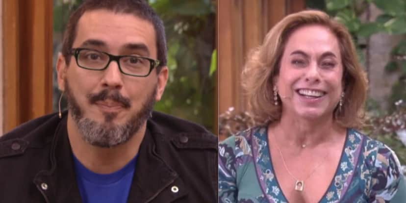 Cissa Guimarães revelou ao vivo que André Marques ganhou na Mega-sena (Reprodução: Montagem TV Foco) Cissa Guimarães revelou ao vivo que André Marques ganhou na Mega-sena (Reprodução: Montagem TV Foco)