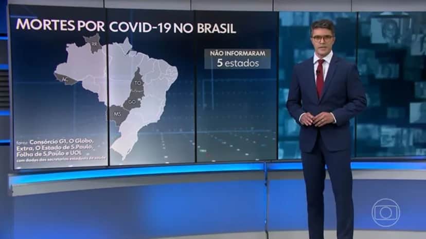 Bruno Tavares mostrou estatísticas de morte pela Covid-19 no país Bruno Tavares mostrou estatísticas de morte pela Covid-19 no país