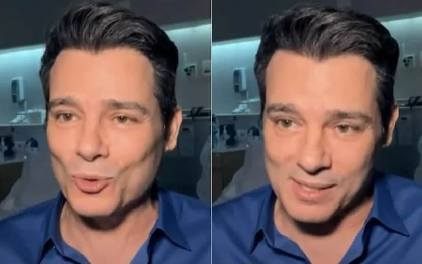 Celso Portiolli gravou vídeo direto do hospital para o Teleton (Foto: Reprodução) Celso Portiolli gravou vídeo direto do hospital para o Teleton (Foto: Reprodução)
