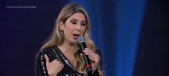 Dani Calabresa imitiu Jade Picon ao vivo na Globo e ironizou sotaque carioca da jovem atriz (Foto: Reprodução) Dani Calabresa imitiu Jade Picon ao vivo na Globo e ironizou sotaque carioca da jovem atriz (Foto: Reprodução)
