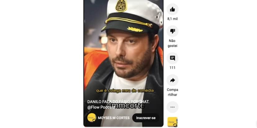 Danilo Gentili fala sobre Fábio Porchat em podcast (Reprodução) Danilo Gentili fala sobre Fábio Porchat em podcast (Reprodução)