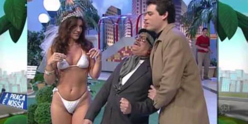 Edna Velha na época em que era musa na Praça É Nossa (Reprodução: SBT) Edna Velha na época em que era musa na Praça É Nossa (Reprodução: SBT)