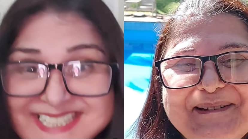 A atriz em suas redes sociais A atriz em suas redes sociais