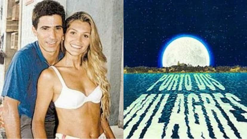 O ator Leonardo Brício quase sufoca atriz em cena final de Porto dos Milagres O ator Leonardo Brício quase sufoca atriz em cena final de Porto dos Milagres