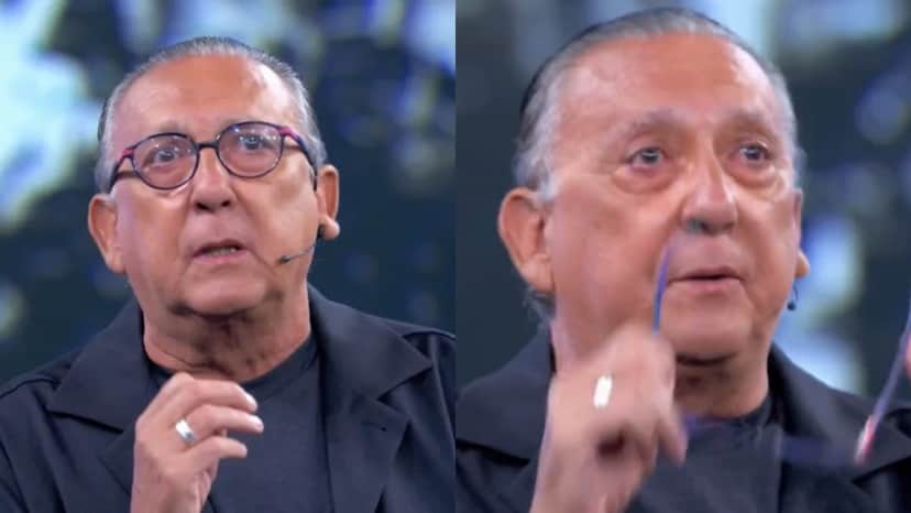 Na Globo, Galvão Bueno se emociona ao falar de despedida Na Globo, Galvão Bueno se emociona ao falar de despedida