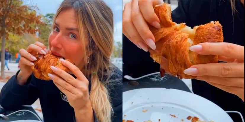 Bruno Gagliasso flagra Giovanna Ewbank comendo croissant gigante - Foto: Reprodução/Instagram Bruno Gagliasso flagra Giovanna Ewbank comendo croissant gigante - Foto: Reprodução/Instagram