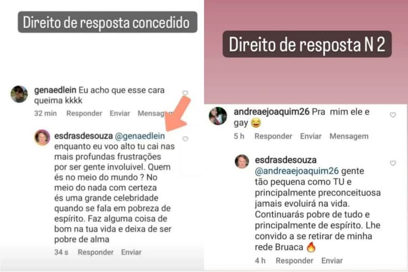 Esdras de Souza, marido de Gretchen, expõe seu direito de resposta ao ter sexualidade questionada Esdras de Souza, marido de Gretchen, expõe seu direito de resposta ao ter sexualidade questionada