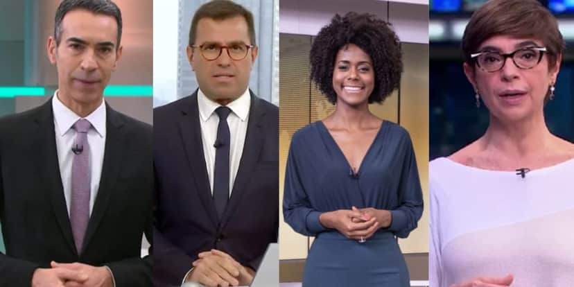 Jornalistas da Globo recebem salários absurdos (Reprodução: Montagem TV Foco) Jornalistas da Globo recebem salários absurdos (Reprodução: Montagem TV Foco)