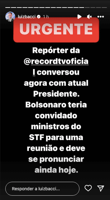 Luiz Bacci dá notícia que todos esperavam (Reprodução) Luiz Bacci dá notícia que todos esperavam (Reprodução)