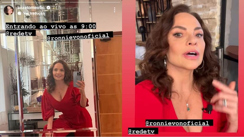 A estrela da Globo em suas redes sociais ansiosa para estar com Ronnie Von no ar (Reprodução/ Instagram) A estrela da Globo em suas redes sociais ansiosa para estar com Ronnie Von no ar (Reprodução/ Instagram)