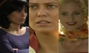 O Rei do Gado - Marieta é humilhada, Luana quer se tornar uma Mezenga e Léia fica em pânico no motel (Foto: Reprodução / Globo / Montagem TV Foco) O Rei do Gado - Marieta é humilhada, Luana quer se tornar uma Mezenga e Léia fica em pânico no motel (Foto: Reprodução / Globo / Montagem TV Foco)