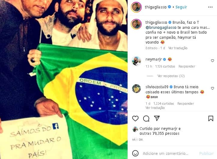 Thiago surpreendeu ao expor Bruno Gagliasso e até Neymar se envolveu (Foto: Reprodução) Thiago surpreendeu ao expor Bruno Gagliasso e até Neymar se envolveu (Foto: Reprodução)