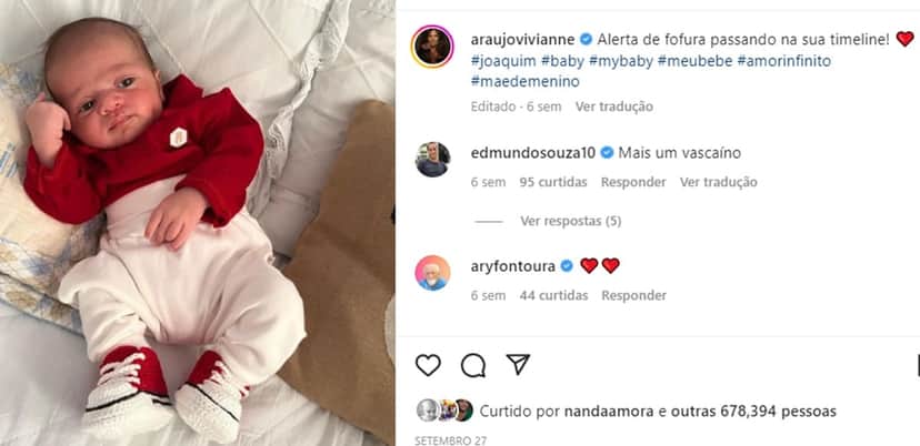 Fãs e seguidores de Viviane Araújo apontam impressionante semelhança de Joaquim com seu marido, Guilherme Militão Fãs e seguidores de Viviane Araújo apontam impressionante semelhança de Joaquim com seu marido, Guilherme Militão