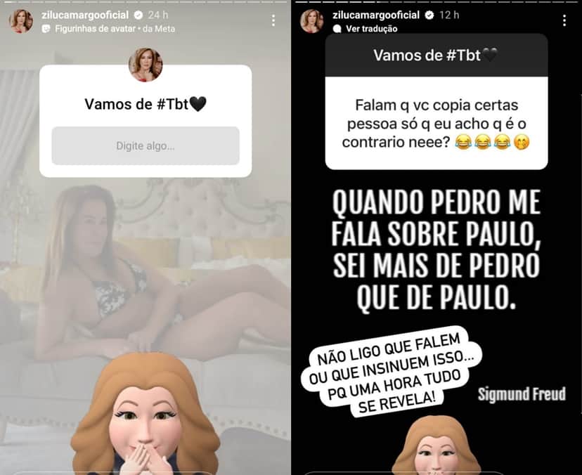 Zilu, ex de Zezé Di Camargo, abre caixinha de perguntas e explode em indiretas Zilu, ex de Zezé Di Camargo, abre caixinha de perguntas e explode em indiretas