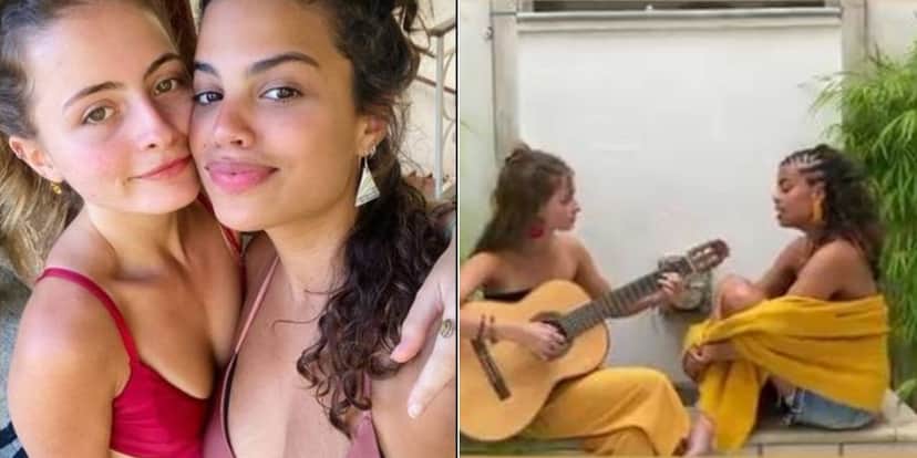 As netas de Marieta Severo e Chico Buarque, Lia e Clara, tem o dom da música As netas de Marieta Severo e Chico Buarque, Lia e Clara, tem o dom da música