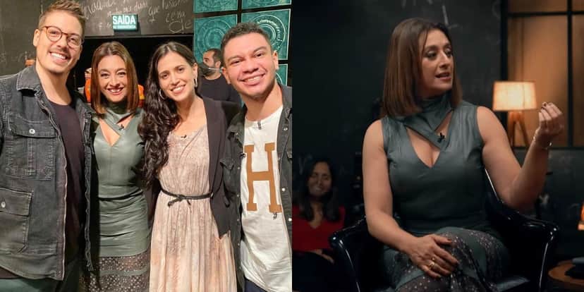 Catia Fonseca participou do programa Que História É Essa Porchat Catia Fonseca participou do programa Que História É Essa Porchat