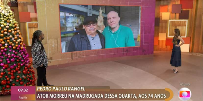 Patrícia Poeta prestou homenagem a Pedro Paulo Rangel (Foto: Reprodução/TV Globo) Patrícia Poeta prestou homenagem a Pedro Paulo Rangel (Foto: Reprodução/TV Globo)