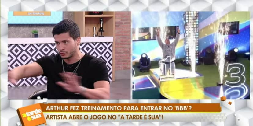 Arthur Aguiar no "A Tarde é Sua" (Foto: Reprodução/RedeTV!) Arthur Aguiar no "A Tarde é Sua" (Foto: Reprodução/RedeTV!)