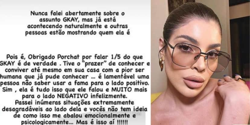Professor de dança de Gkay na 'Dança dos Famosos' da Globo, pega carona na polêmica envolvendo a influencer e Fábio Porchat e a detona nas redes sociais - Foto Reprodução Professor de dança de Gkay na 'Dança dos Famosos' da Globo, pega carona na polêmica envolvendo a influencer e Fábio Porchat e a detona nas redes sociais - Foto Reprodução