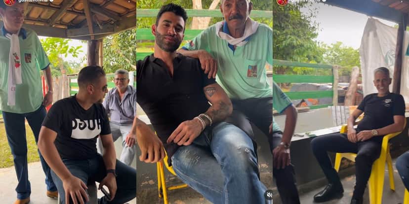 Gusttavo Lima publica vídeo com amigos de cidade natal Gusttavo Lima publica vídeo com amigos de cidade natal