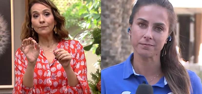 Maria Beltrão parou o É de Casa para a repórter Carol Barcellos confirmar uma triste notícia Maria Beltrão parou o É de Casa para a repórter Carol Barcellos confirmar uma triste notícia