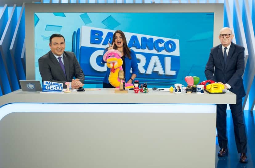 Reinaldo Gottino, Fabíola Reipert e Renato Lombardi na Hora da Venenosa Reinaldo Gottino, Fabíola Reipert e Renato Lombardi na Hora da Venenosa